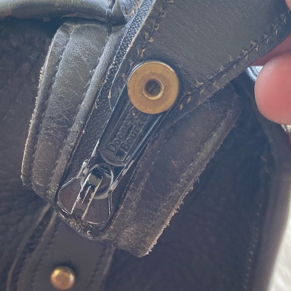 Rare Vintage Dooney & Bourke Black Saddle Leather Satchel - Picture 12 of 14